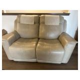 Leather like electric love seat
