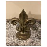 Cast Fleur De Lis Bookend