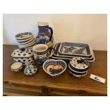 Hand made in Poland Boleslawiec grape and