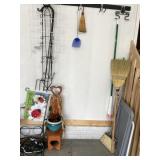 Misc, brooms, outdoor decor , cords