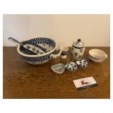 Boleslawiec blueberry ceramic ware