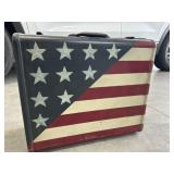 Samsonite Patriotic painted suitcase