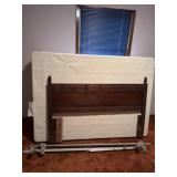 Full-size bed with headboard