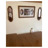 Picture and sconces