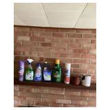 Cleaning supplies bring a box