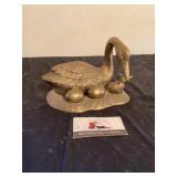 Brass swan