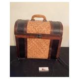Wicker trunk approximately 9 x 17 x 18 tall