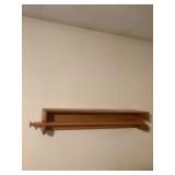 Quilt shelf rack, approximately 36 inches long