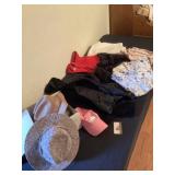 Hats and clothes mostly large