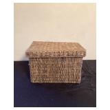 Wicker basket with sheet music approximately 10 x