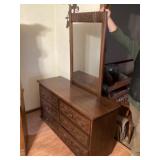 Dresser with mirror 18 x 52 x 30 tall bring help