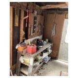 Contents of shelf and wall bring boxes