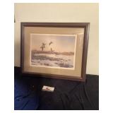 Pheasant picture signed J Killen probably 23 x 1