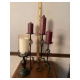 Cast-iron candleholders