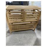 Wooden storage cabinet