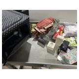 Storage tote with misc gifts