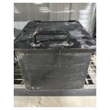 Heavy metal box with lid