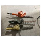 Electric hedge trimmers