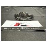 Vintage metal heart bracelet