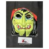 Vintage plastic witch Halloween mask