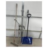 Shovel, barrel pump, misc