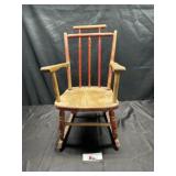 Vintage wooden childrenï¿½s rocking chair