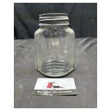 Vintage glass jar with zinc lid