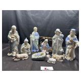 Ceramic nativity scene