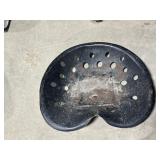 Implement metal seat