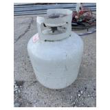 Empty propane tank