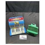Vintage toy accordions