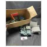 Vintage plastic military play set