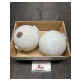 Lightning rod balls- one has a whole