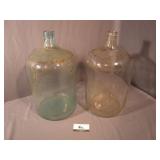 Pair of 5 Gallon Glass Jugs