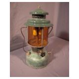 American Gas Machine Lantern No 3927 w/Amber Glass