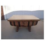 Whiskey Barrel Table