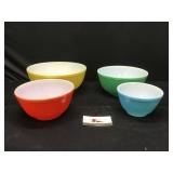 Vintage Pyrex nesting Primary Colors