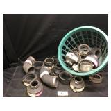 Basket of plumbing fittings Basket of plumbing fittings