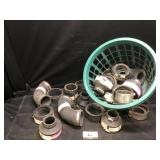 Basket of plumbing fittings