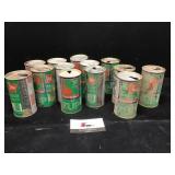 Vintage 7 Up Cans