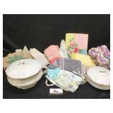 Aprons, Linens, Cards & glassware Aprons, Linens, Cards & glassware