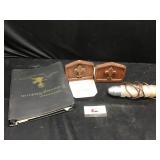 Salesman Book, Light & Bookends Salesman Book, Light & Bookends