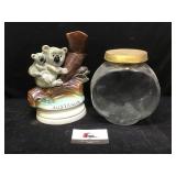 Decanter and Glasses Jar