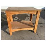 Wood End Table