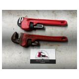 Ridgid and Pro Grad 8in Pipe Wrenches
