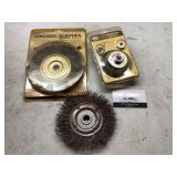 Grinder wheel brushes