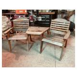 Wooden Chairs with Table