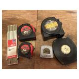 Tape measures and ruler
