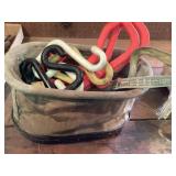 Lineman hooks, straps, vertical choker