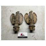 Metal Eagle Flag Toppers